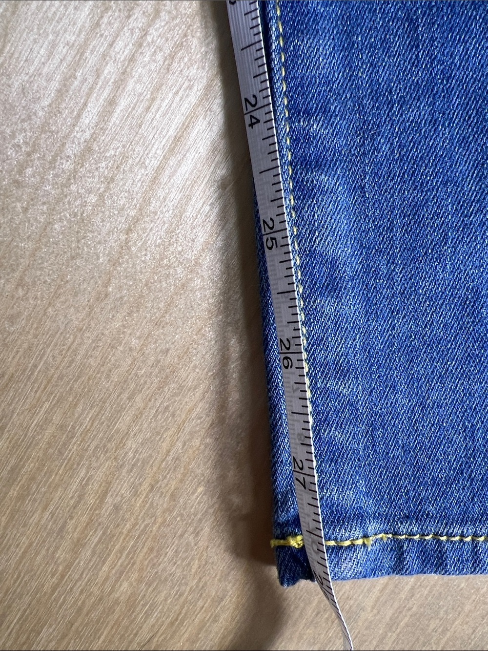 Rich & Skinny Medium Blue Skinny Jeans with Subtle Distressing size 26 - Picture 7 of 10